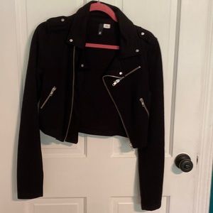 Womens Crop Motorcycle Cardigan/light jacket